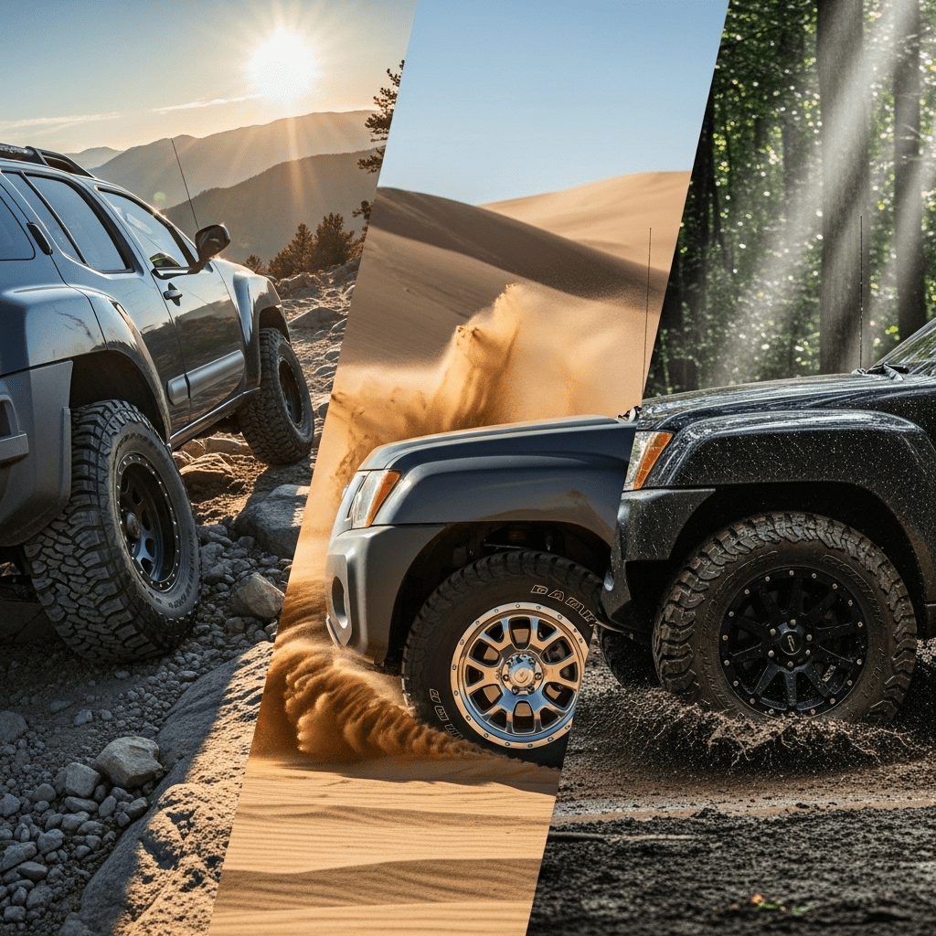 Nissan Xterra Tires and Wheels for Terrain Types